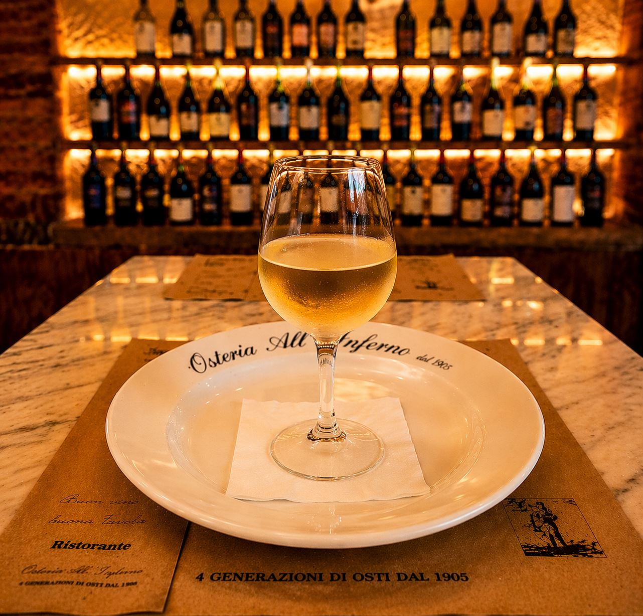 VINO BIANCO O ROSSO DELLA CASA (BICCHIERE) 